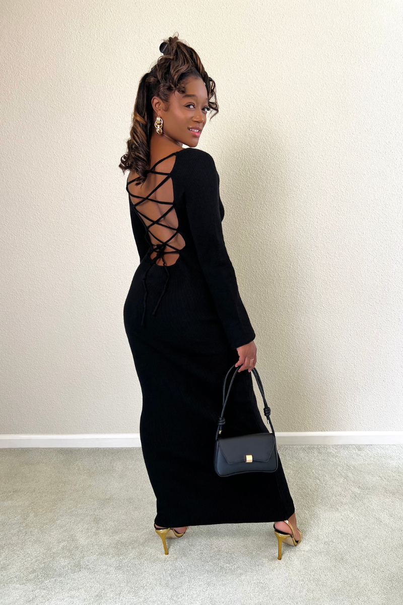 Allure Backless Knit Dress