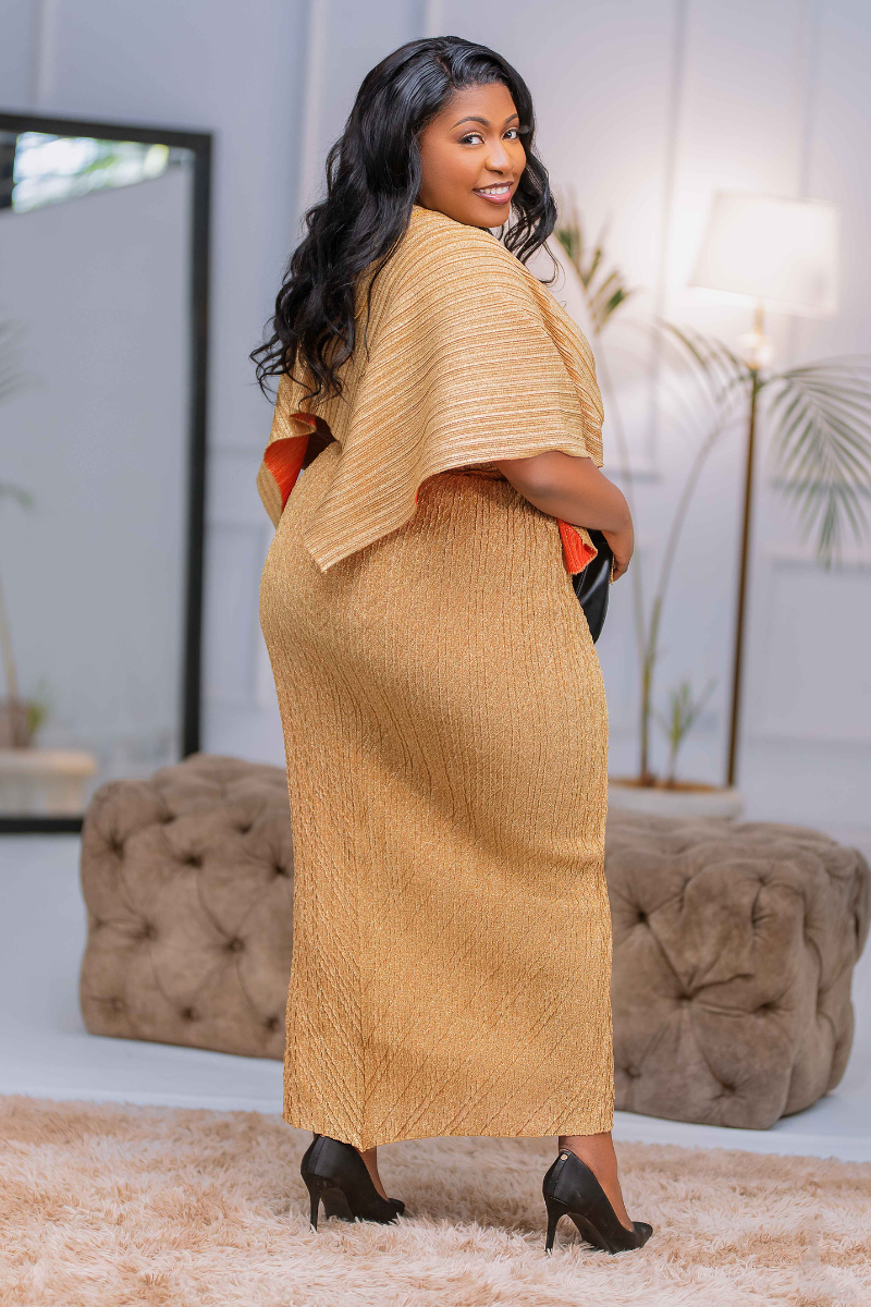 Adele Gold Dress Set