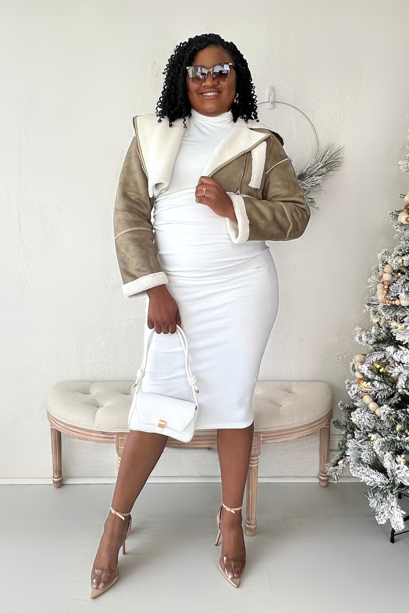 Olive Jetsetter Cropped Jacket