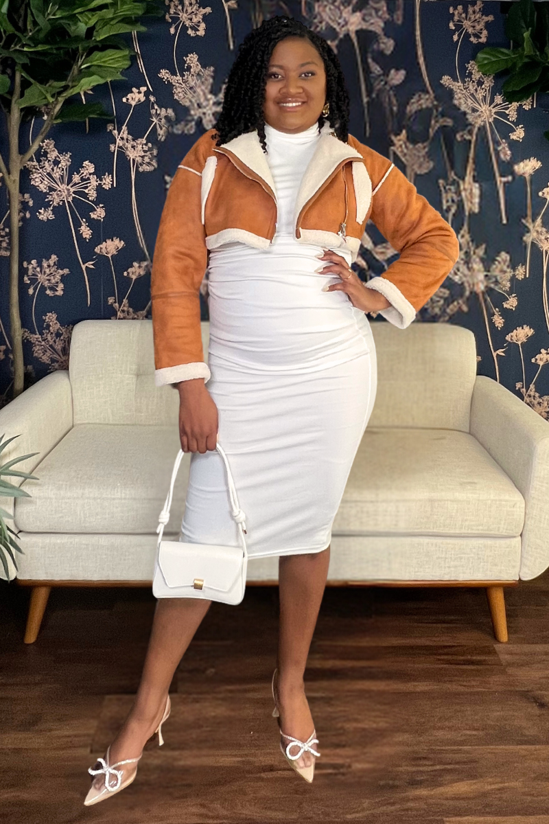 Brown Jetsetter Cropped Jacket