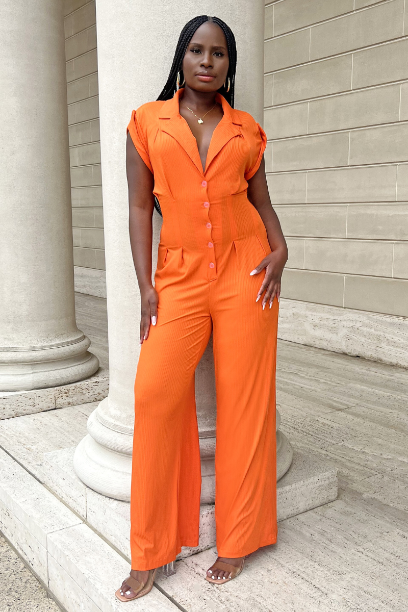 Arna s Closet Sunset Glow Jumpsuit Small