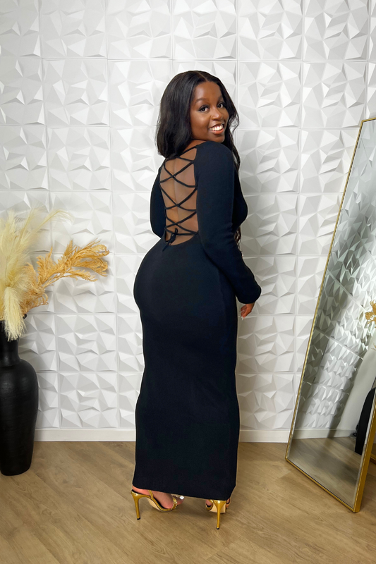 Allure Backless Knit Dress
