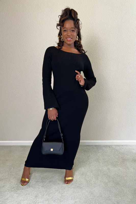 Allure Backless Knit Dress
