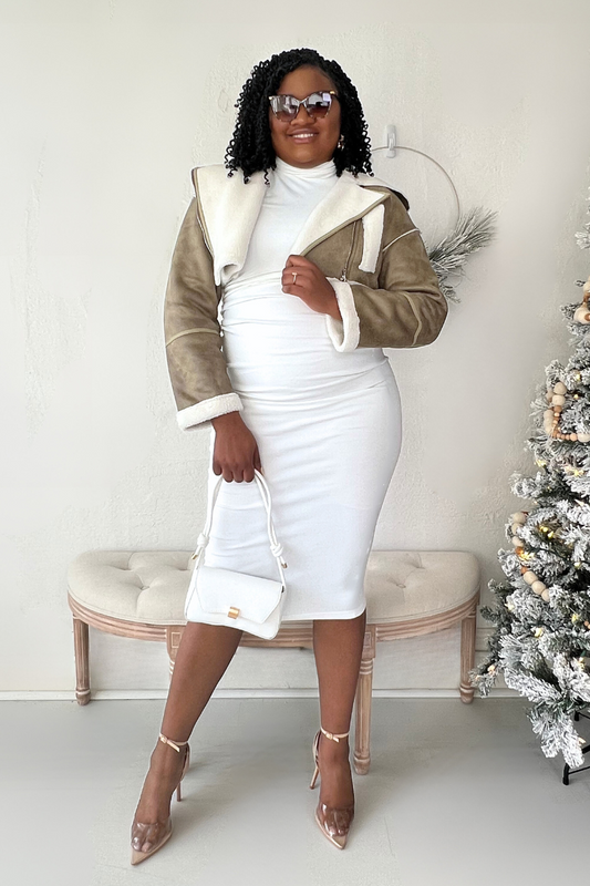 Olive Jetsetter Cropped Jacket