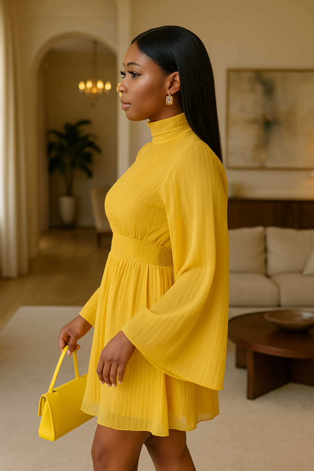Yellow Southern Belle Dress