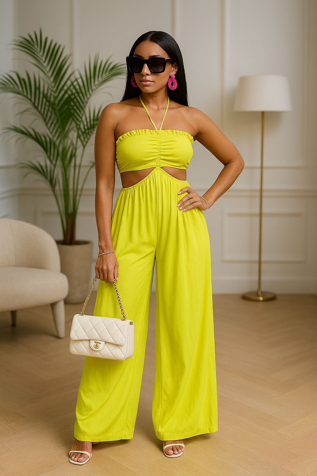 Beachside Fern Jumpsuit